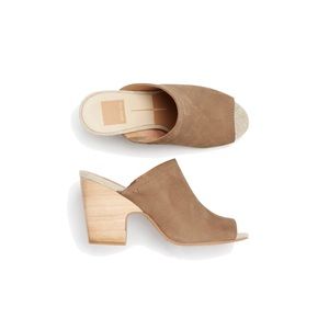 Dolce Vita Peep Toe Wooden Heels